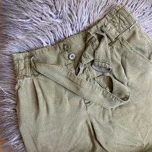 Free People Olive Cargo Pants